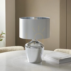 Veioză Endon Waldorf 61198 – crom, abajur fildeș, 47 cm small 5