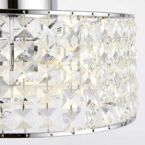 Plafonieră Endon Belfont Crom Cristal 3xG9 IP44 30 cm small 3