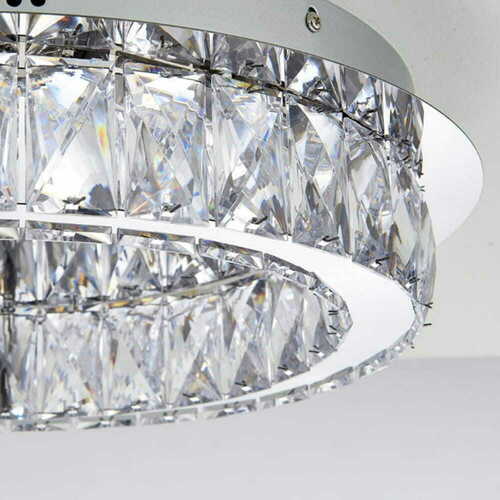 Verifica Plafonieră LED Endon Swayze Crom 40 cm 3000K Cristale Acrilice