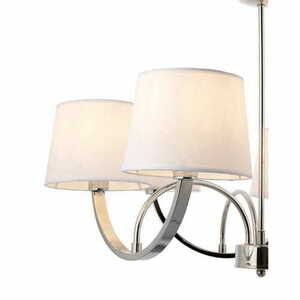 Lampă suspendată Endon Macy 6xE14 alb crom 70 cm small 3