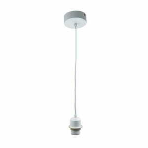 Pendul Endon crom E27 1 bec, cablu transparent, oțel, reglabil 15-160 cm 61807 small 0