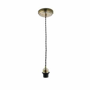 Pendul Endon 61809 alamă/negru E27 LED dimabil 12 cm 160 cm aplice modernă small 0