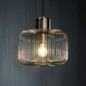 Lampă suspendată Endon Nicola 68986 cupru Ø30 cm oțel E27 dimabilă small 6