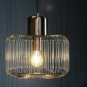 Lampă suspendată Endon Nicola 68986 cupru Ø30 cm oțel E27 dimabilă small 7