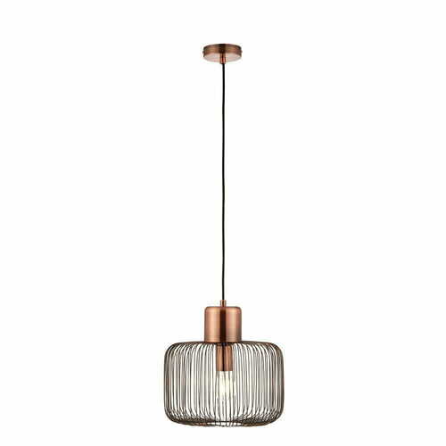 Verifica Lampă suspendată Endon Nicola 68986 cupru Ø30 cm oțel E27 dimabilă