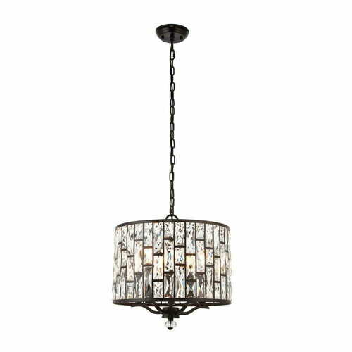 Verifica Lustră suspendată Endon Belle 69390 maro cristal 5 becuri E14 dimabilă