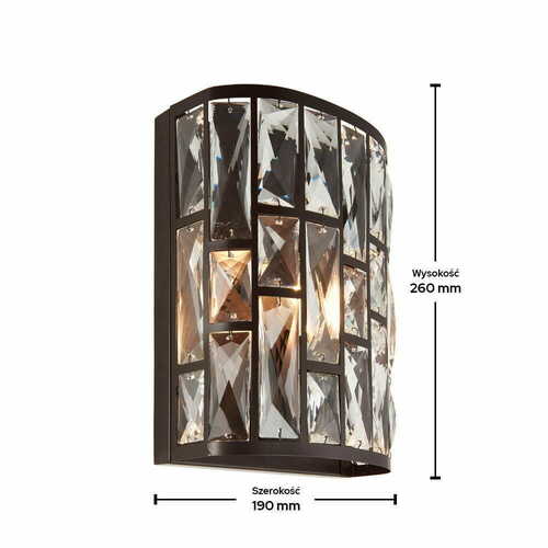 Verifica Aplica de perete Endon Belle maro cristal E14 11 cm 69392