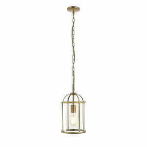 Lampă suspendată Endon Lambeth alamă și sticlă transparentă E27 20 cm 69454 small 0