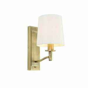 Aplica de perete Endon Ortona alamă alb E14, 1 bec, 23.4 cm small 0