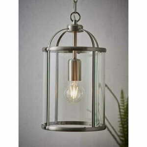 Pendul Endon Lambeth nichel transparent 20 cm E27 70323 small 2