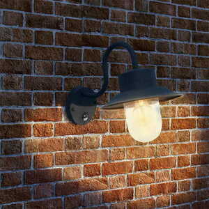 Aplica de perete Endon Chesham neagra cu senzor PIR 70331 small 1