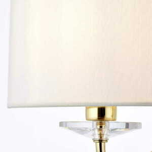 Aplica perete Endon Nixon alamă vintage alb 2xE14 35 cm small 2