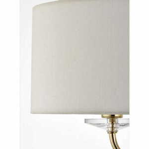 Lampă de podea Endon Nixon alb-aurie, alamă, 157 cm, E14, 2 becuri small 2