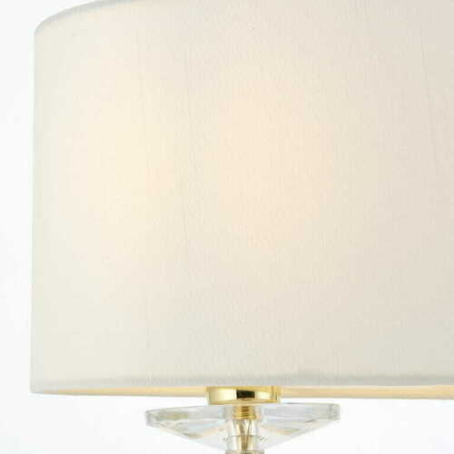 Verifica Lampă de podea Endon Nixon 70564 alamă și sticlă cristal