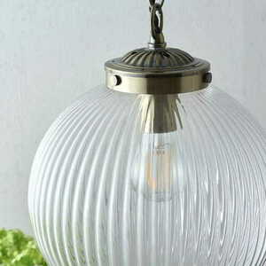 Pendul Endon Brydon 71123 alamă sticlă transparentă E27 25 cm small 3