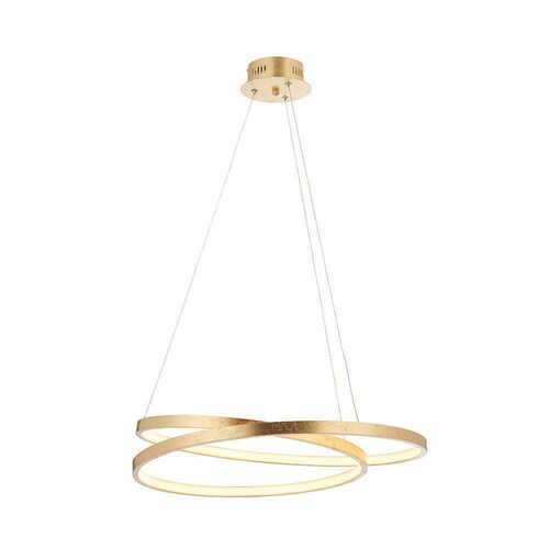 Verifica Lampă suspendată LED Scribble Endon aurie 55 cm 31.5W 4054 lm
