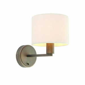 Aplica de perete Endon Daley maro alb, E14, 23 cm, modernă, 73018 small 0