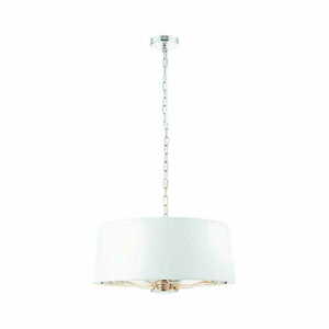 Lustră suspendată Endon Harvey 3 becuri E14 alb/nichel Ø50 cm small 1