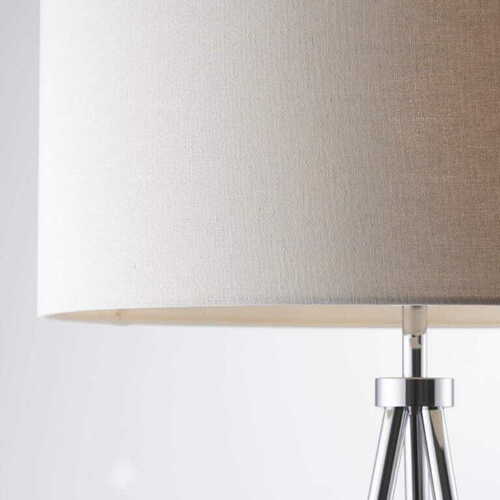 Verifica Lampă de podea Endon Tri bej/argintie E27 152,5 cm 73145
