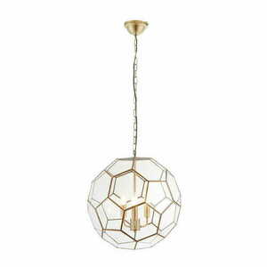 Lampă suspendată Endon Miele alamă transparentă 3xE14 Ø47 cm small 4