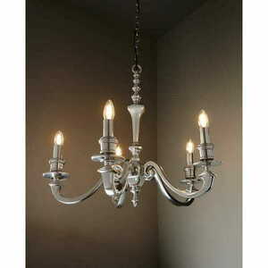 Candelabru Endon Finsbury 73598, aluminiu lustruit, 5×E14, 70 cm small 2
