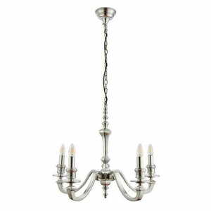 Candelabru Endon Finsbury 73598, aluminiu lustruit, 5×E14, 70 cm small 0