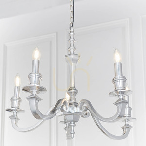 Candelabru Endon Finsbury 73598, aluminiu lustruit, 5×E14, 70 cm small 4