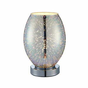 Lampă pe picior Endon Stellar 74940, crom, sticlă, E14, 24 cm small 0