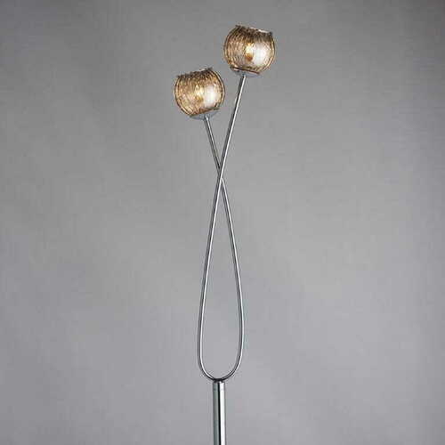 Verifica Lampă de podea Endon Aerith crom sticlă Ø28 cm 152 cm 76123