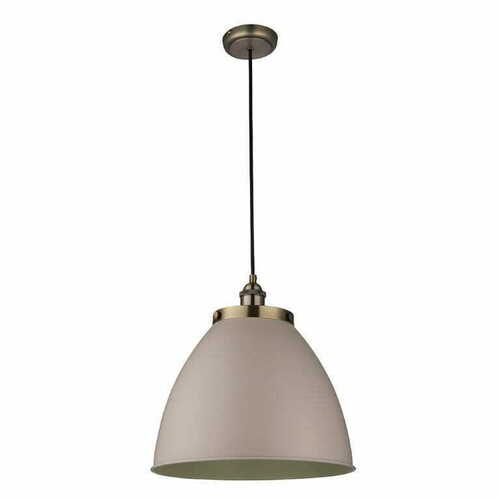 Verifica Lampă suspendată Endon Franklin din oțel gri-alamă E27 33,5 cm 76327