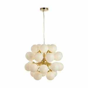 Pendulă Endon Oscar 76499 alamă albă 28 G9 LED 55 cm small 1