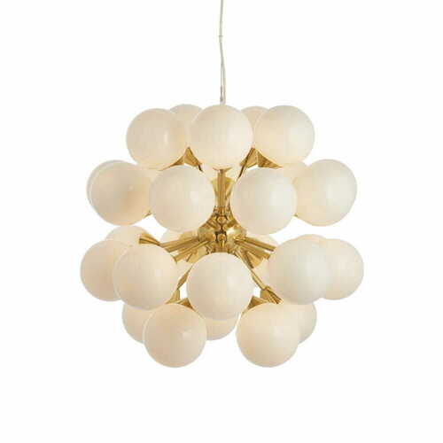 Verifica Pendulă Endon Oscar 76499 alamă albă 28 G9 LED 55 cm
