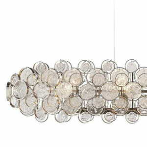 Pendul Endon Marella 76507 sticlă transparentă/nichel 8xE14 dimmabilă small 2