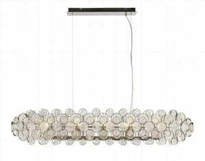 Pendul Endon Marella 76507 sticlă transparentă/nichel 8xE14 dimmabilă small 3