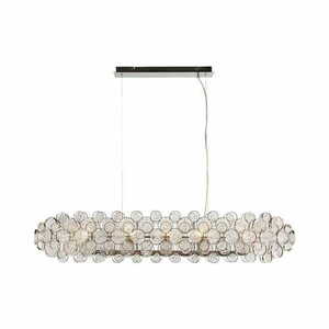 Pendul Endon Marella 76507 sticlă transparentă/nichel 8xE14 dimmabilă small 0