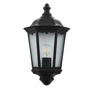 Aplica perete Endon Burford negru sticlă IP44 E27 76547 small 1