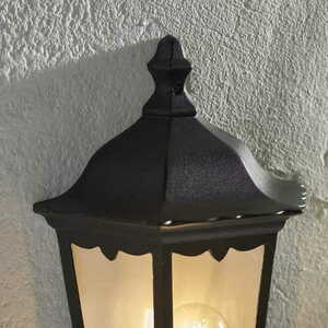 Aplica perete Endon Burford negru sticlă IP44 E27 76547 small 2