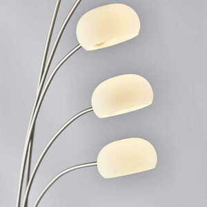 Lampă de podea LED Endon Jaspa 76568, nichel, 5 becuri, 185 cm small 2
