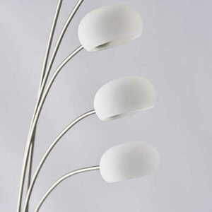 Lampă de podea LED Endon Jaspa 76568, nichel, 5 becuri, 185 cm small 3