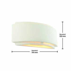 Aplica de perete Endon Gianna alb cărămidă oțel E14 31 cm 76570 small 1