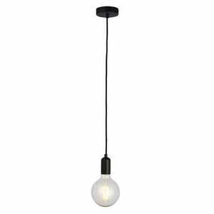 Lampă suspendată Endon Studio neagră, oțel, E27, dimmabilă, Ø10 cm, 76581 small 1