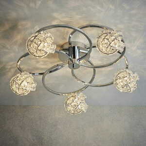 Plafonieră Endon Talia 5xG9 Cromată Ø56 cm small 2