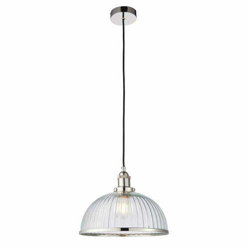 Verifica Lampă suspendată Endon Hansen nichel transparent E27 IP20 30,2 cm