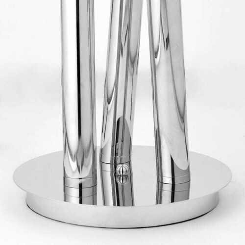 Verifica Lampă de podea Endon Glacier argintie LED 3 becuri 140 cm 76731