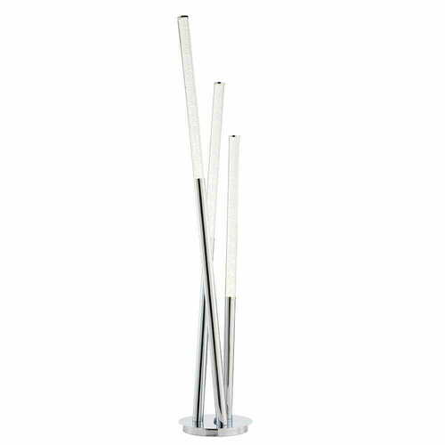 Verifica Lampă de podea Endon Glacier argintie LED 3 becuri 140 cm 76731