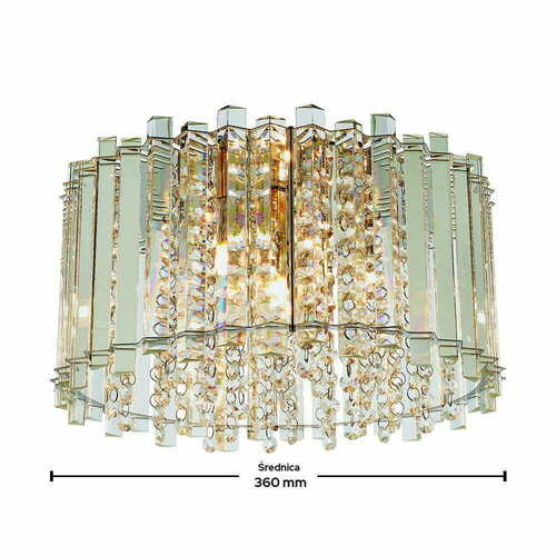 Verifica Plafonieră Endon Hanna crom cristal 4xG9 36 cm 78698
