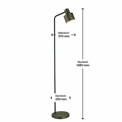 Verifica Lampă de podea Endon Mayfield neagră oțel stil industrial 78706