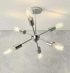 Plafonieră Endon Rubens crom 6 becuri E27 41 cm 79469 small 2
