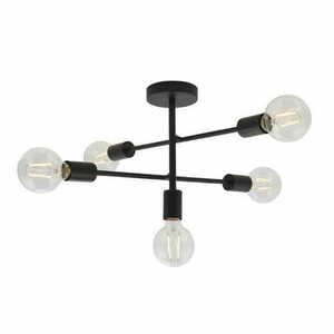 Plafonieră Endon Studio neagră 5xE27 din oțel 53 cm 79502 small 4