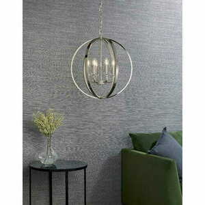 Lampă suspendată Endon Ritz 81508 nichel cristal 6xE14 Ø50 cm small 7